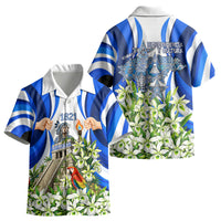 Honduras Independence Day Kid Hawaiian Shirt Mayan Temple White Orchid Patriotic