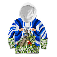 Honduras Independence Day Kid Hoodie Mayan Temple White Orchid Patriotic