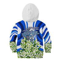 Honduras Independence Day Kid Hoodie Mayan Temple White Orchid Patriotic