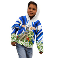 Honduras Independence Day Kid Hoodie Mayan Temple White Orchid Patriotic