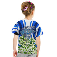 Honduras Independence Day Kid T Shirt Mayan Temple White Orchid Patriotic