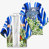 Honduras Independence Day Kimono Mayan Temple White Orchid Patriotic