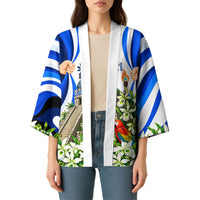 Honduras Independence Day Kimono Mayan Temple White Orchid Patriotic