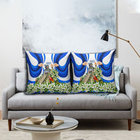 Honduras Independence Day Pillow Cover Mayan Temple White Orchid Patriotic