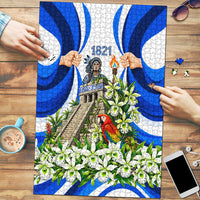 Honduras Independence Day Puzzle Mayan Temple White Orchid Patriotic