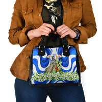 Honduras Independence Day Shoulder Handbag Mayan Temple White Orchid Patriotic