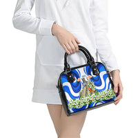 Honduras Independence Day Shoulder Handbag Mayan Temple White Orchid Patriotic