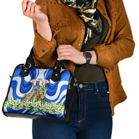 Honduras Independence Day Shoulder Handbag Mayan Temple White Orchid Patriotic