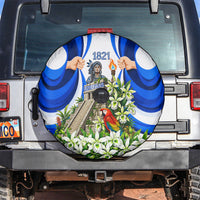 Honduras Independence Day Spare Tire Cover Mayan Temple White Orchid Patriotic