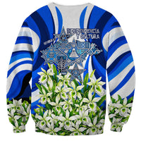 Honduras Independence Day Sweatshirt Mayan Temple White Orchid Patriotic
