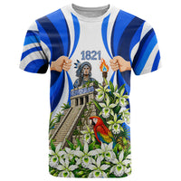 Honduras Independence Day T Shirt Mayan Temple White Orchid Patriotic