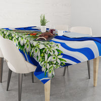 Honduras Independence Day Tablecloth Mayan Temple White Orchid Patriotic