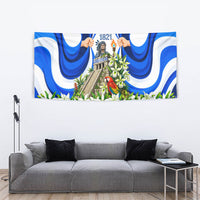 Honduras Independence Day Tapestry Mayan Temple White Orchid Patriotic