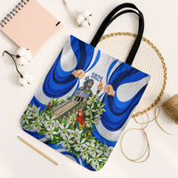 Honduras Independence Day Tote Bag Mayan Temple White Orchid Patriotic