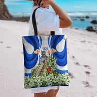 Honduras Independence Day Tote Bag Mayan Temple White Orchid Patriotic