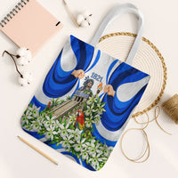 Honduras Independence Day Tote Bag Mayan Temple White Orchid Patriotic