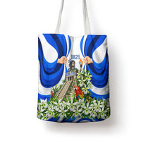 Honduras Independence Day Tote Bag Mayan Temple White Orchid Patriotic
