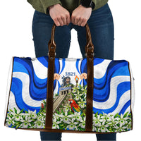 Honduras Independence Day Travel Bag Mayan Temple White Orchid Patriotic