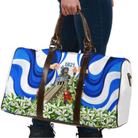 Honduras Independence Day Travel Bag Mayan Temple White Orchid Patriotic