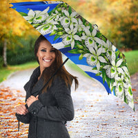 Honduras Independence Day Umbrella Mayan Temple White Orchid Patriotic