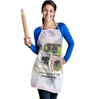 Jimothy The Raccoon Short Spines Long Story Apron Vintage Polaroid Scrapbook Photography Collage