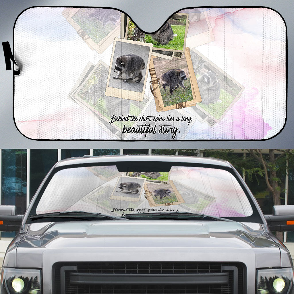 Jimothy The Raccoon Short Spines Long Story Auto Sun Shade Vintage Polaroid Scrapbook Photography Collage