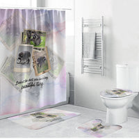 Jimothy The Raccoon Short Spines Long Story Bathroom Set Vintage Polaroid Scrapbook Photography Collage