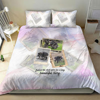 Jimothy The Raccoon Short Spines Long Story Bedding Set Vintage Polaroid Scrapbook Photography Collage