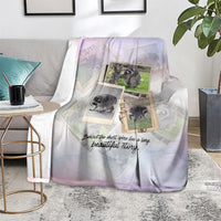 Jimothy The Raccoon Short Spines Long Story Blanket Vintage Polaroid Scrapbook Photography Collage