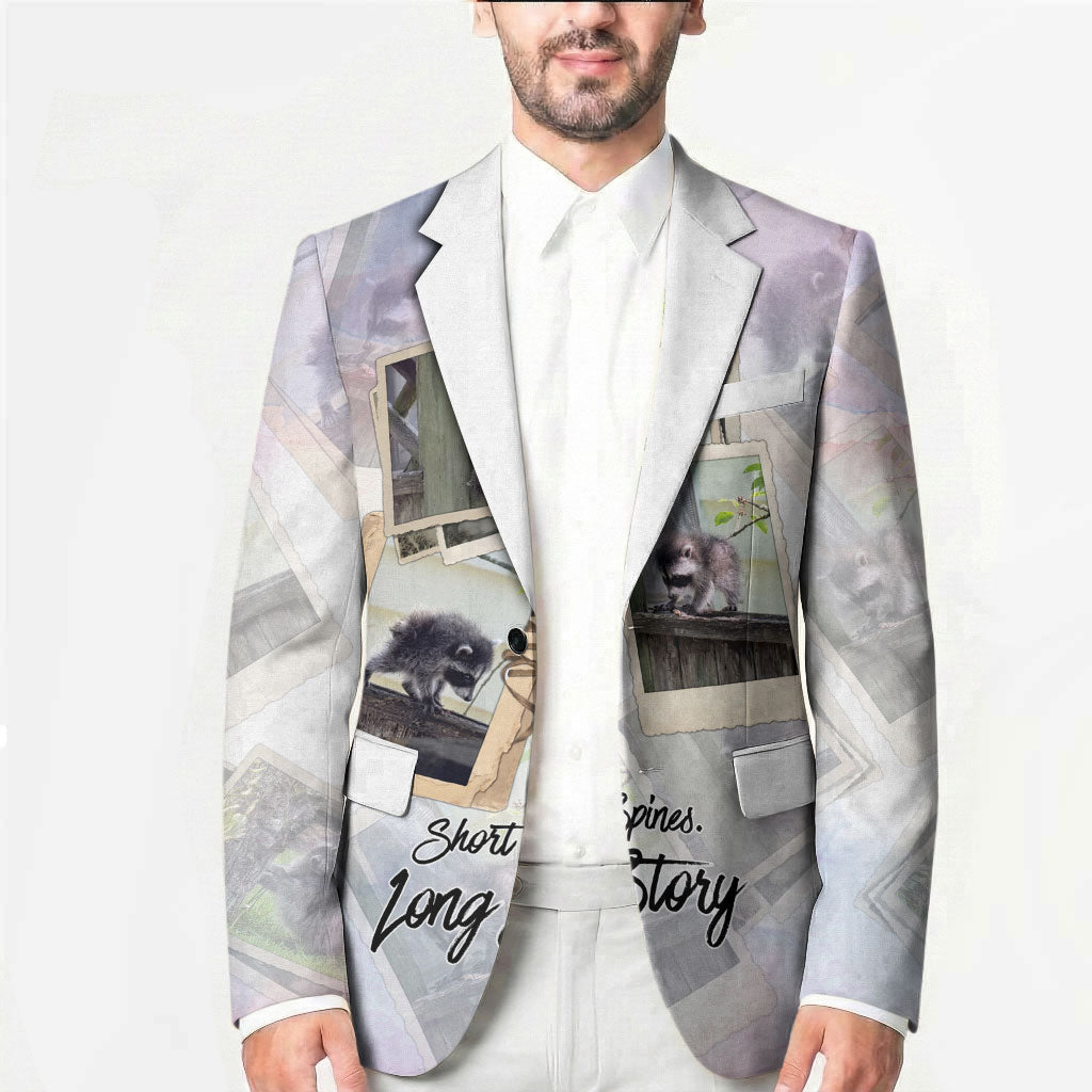 Jimothy The Raccoon Short Spines Long Story Blazer Vintage Polaroid Scrapbook Photography Collage