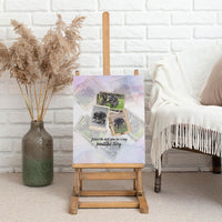 Jimothy The Raccoon Short Spines Long Story Canvas Wall Art Vintage Polaroid Scrapbook Photography Collage