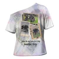 Jimothy The Raccoon Short Spines Long Story Cross Shoulder Shirt Vintage Polaroid Scrapbook Photography Collage
