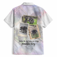 Jimothy The Raccoon Short Spines Long Story Hawaiian Shirt Vintage Polaroid Scrapbook Photography Collage