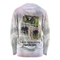 Jimothy The Raccoon Short Spines Long Story Long Sleeve Shirt Vintage Polaroid Scrapbook Photography Collage