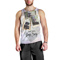Jimothy The Raccoon Short Spines Long Story Men Tank Top Vintage Polaroid Scrapbook Photography Collage