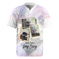 Jimothy The Raccoon Short Spines Long Story Rugby Jersey Vintage Polaroid Scrapbook Photography Collage