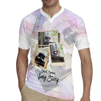 Jimothy The Raccoon Short Spines Long Story Rugby Jersey Vintage Polaroid Scrapbook Photography Collage