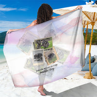Jimothy The Raccoon Short Spines Long Story Sarong Vintage Polaroid Scrapbook Photography Collage