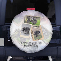 Jimothy The Raccoon Short Spines Long Story Spare Tire Cover Vintage Polaroid Scrapbook Photography Collage