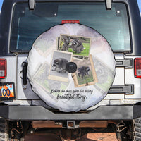 Jimothy The Raccoon Short Spines Long Story Spare Tire Cover Vintage Polaroid Scrapbook Photography Collage
