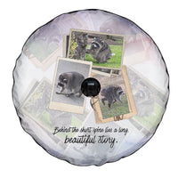 Jimothy The Raccoon Short Spines Long Story Spare Tire Cover Vintage Polaroid Scrapbook Photography Collage