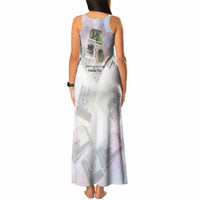 Jimothy The Raccoon Short Spines Long Story Tank Maxi Dress Vintage Polaroid Scrapbook Photography Collage