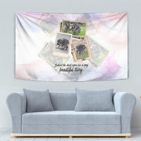 Jimothy The Raccoon Short Spines Long Story Tapestry Vintage Polaroid Scrapbook Photography Collage