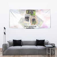 Jimothy The Raccoon Short Spines Long Story Tapestry Vintage Polaroid Scrapbook Photography Collage