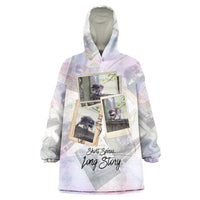 Jimothy The Raccoon Short Spines Long Story Wearable Blanket Hoodie Vintage Polaroid Scrapbook Photography Collage