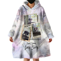 Jimothy The Raccoon Short Spines Long Story Wearable Blanket Hoodie Vintage Polaroid Scrapbook Photography Collage