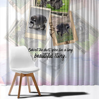 Jimothy The Raccoon Short Spines Long Story Window Curtain Vintage Polaroid Scrapbook Photography Collage