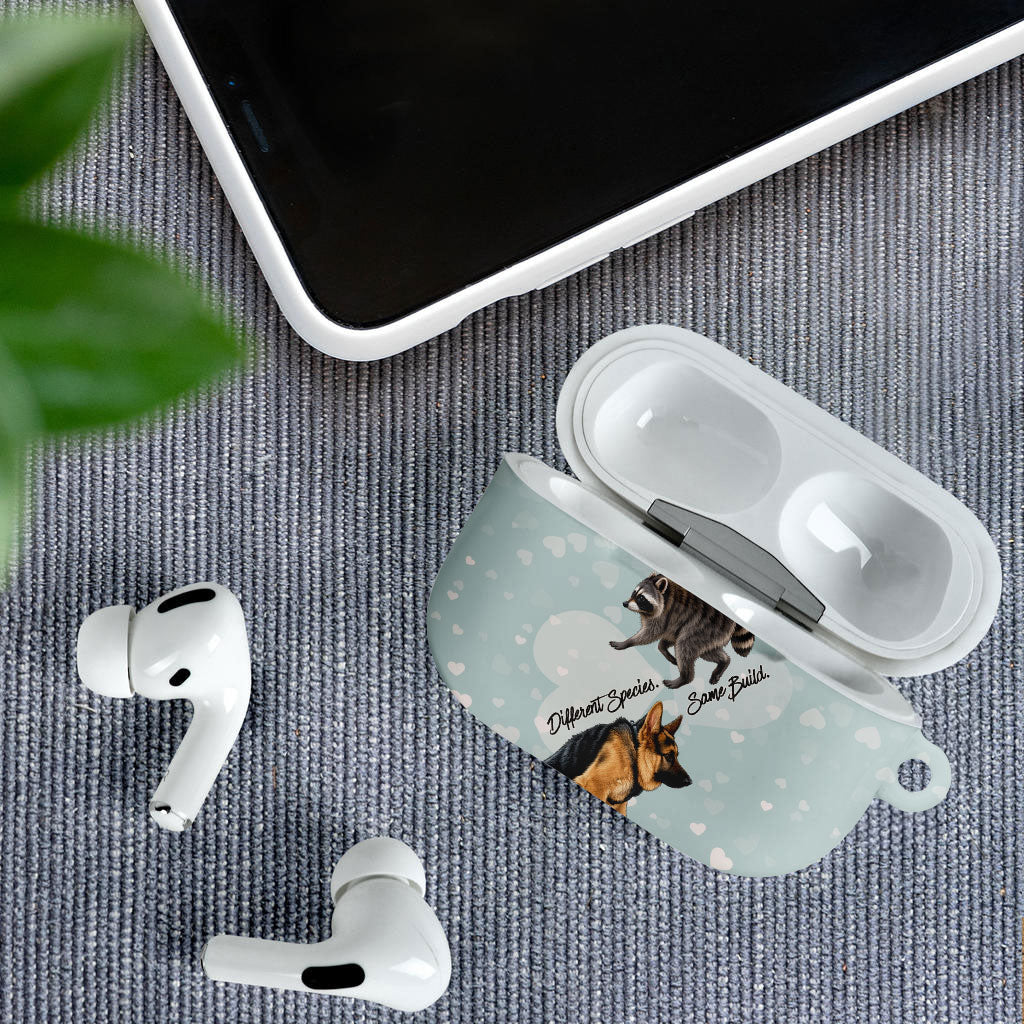 Jimothy The Raccoon And Dogs AirPods Case Different Species Same Build Inspirational Heart