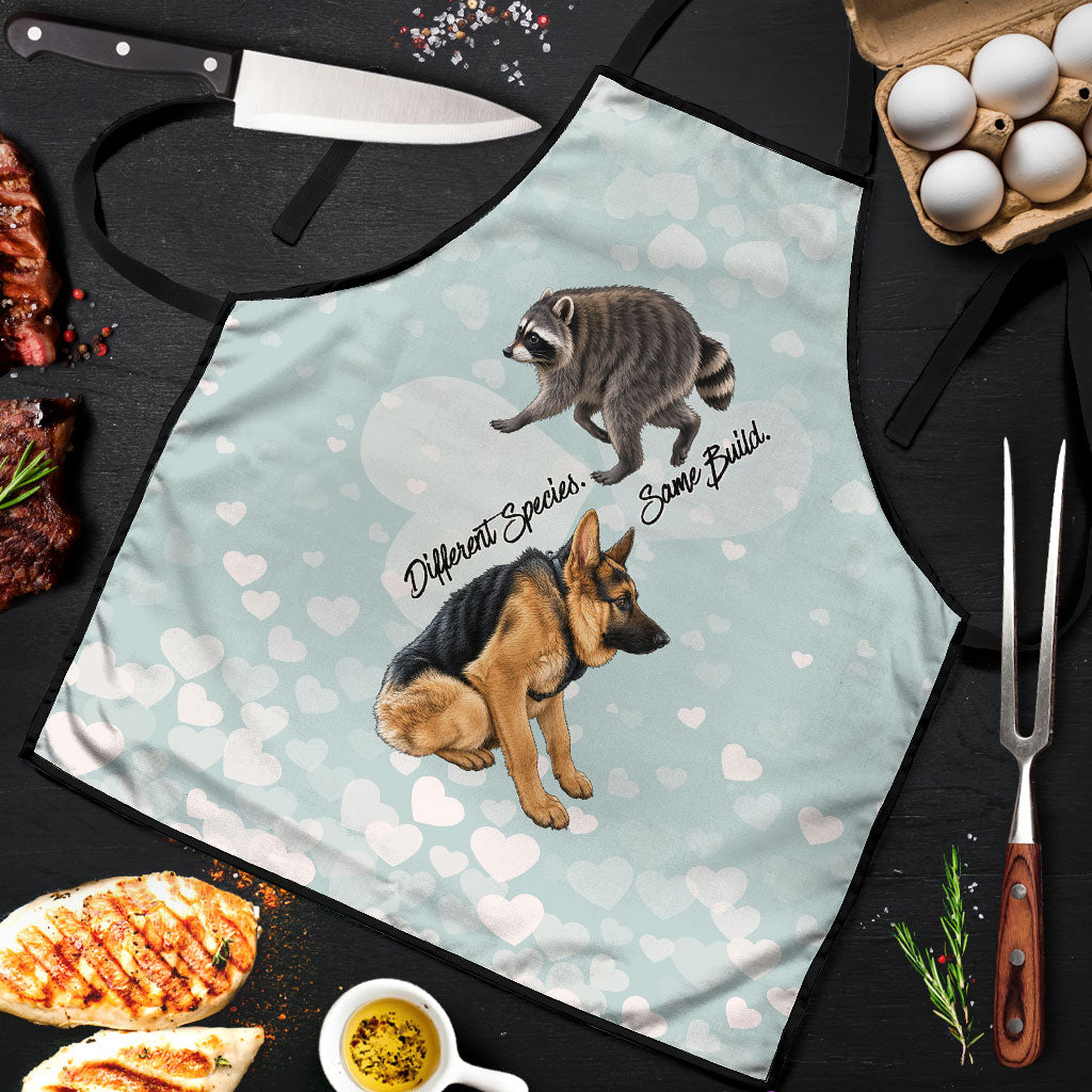 Jimothy The Raccoon And Dogs Apron Different Species Same Build Inspirational Heart