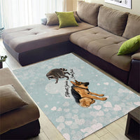 Jimothy The Raccoon And Dogs Area Rug Different Species Same Build Inspirational Heart